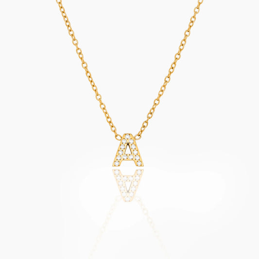 Pavé Initial Necklace