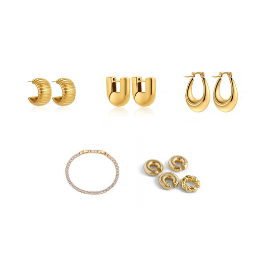Gold Everyday Edit — 5-Piece Jewelry Set