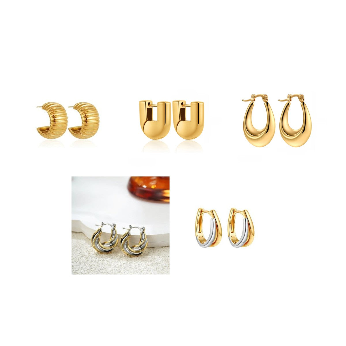 The Hoop Edit — 5-Piece Jewelry Set