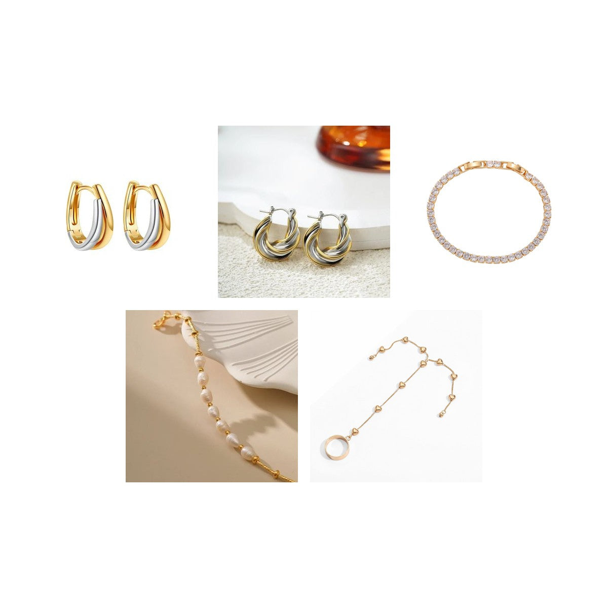 Mixed Metal Edit — 5-Piece Jewelry Set