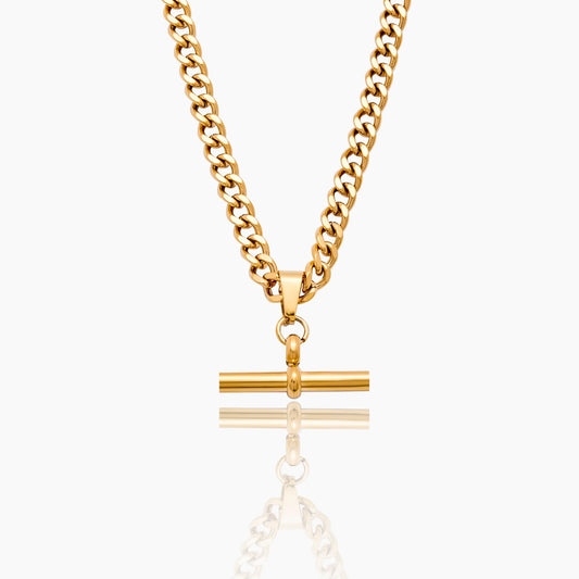 Curb Chain Fob Necklace