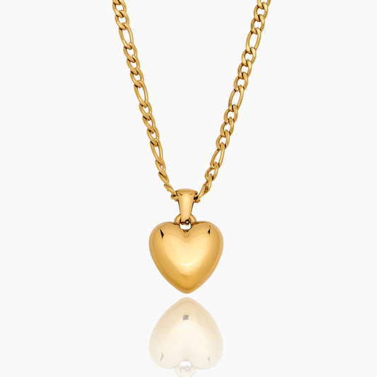 Puffy Heart Pendant Necklace