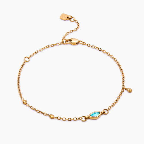 Aqua Droplet Bracelet