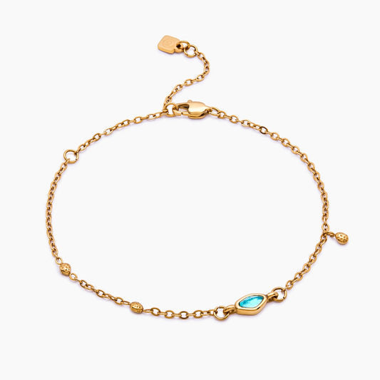 Aqua Droplet Bracelet