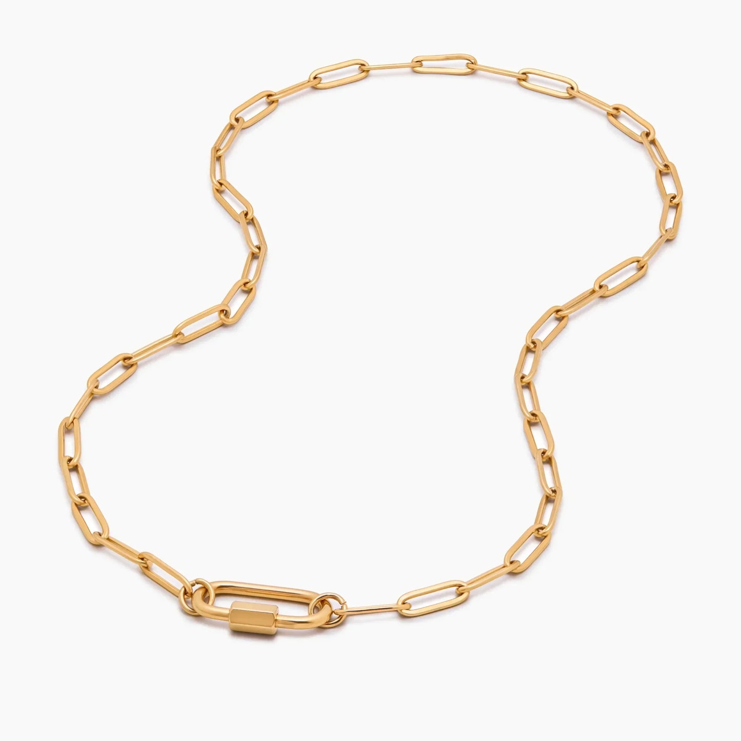 Carabiner Charm Lock Necklace