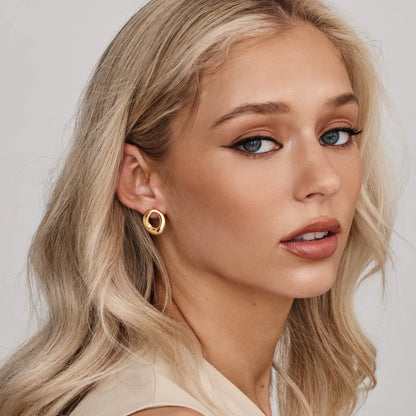 Sculpted Loop Earrings