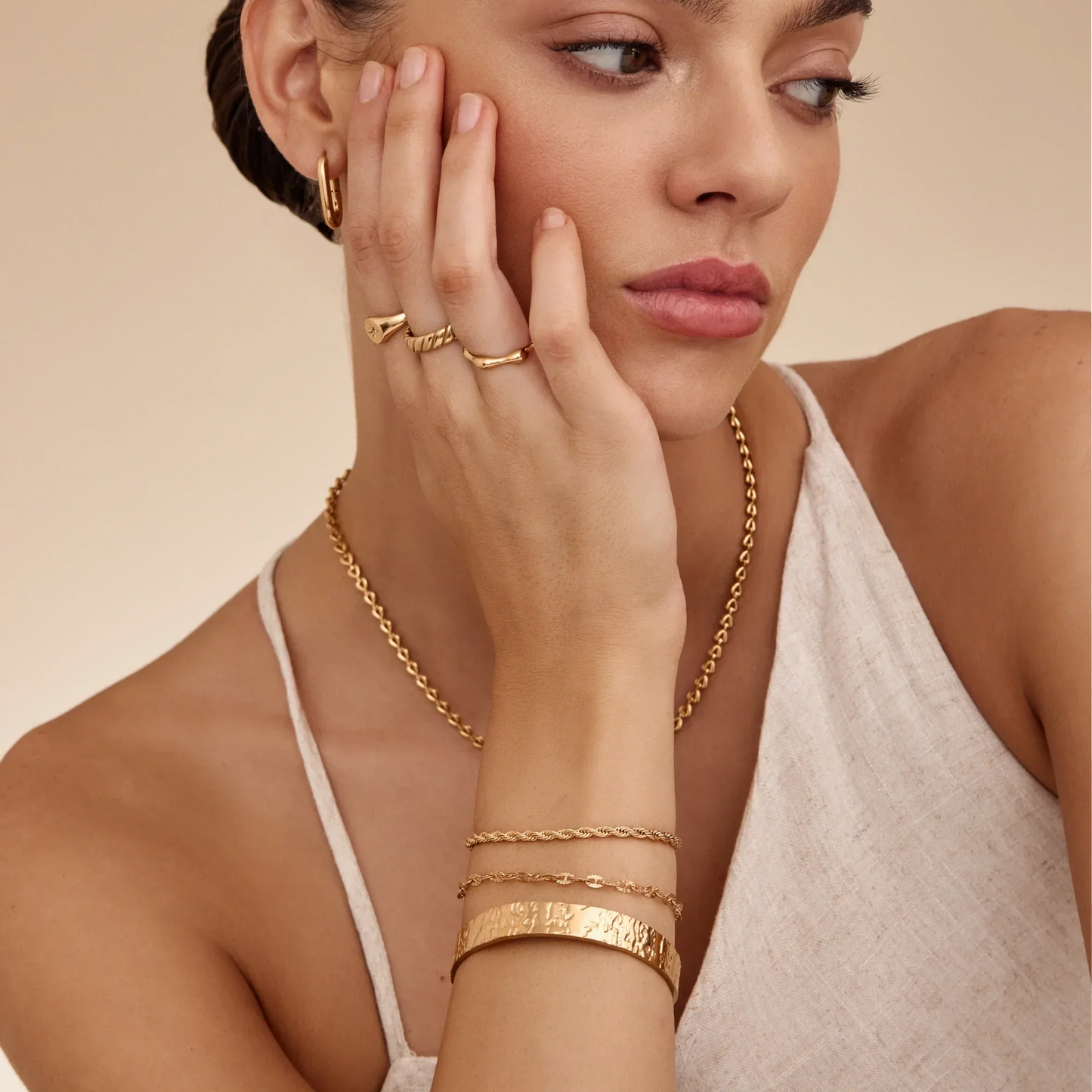 Chunky Textured Cuff bracelet