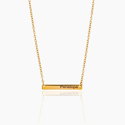 Engravable Bar Necklace