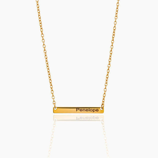 Engravable Bar Necklace