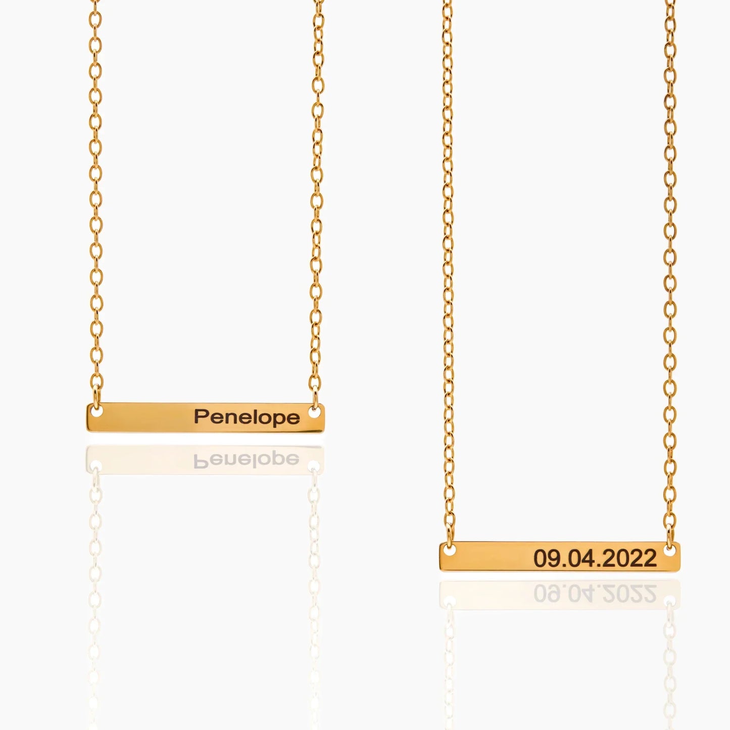 Engravable Bar Necklace