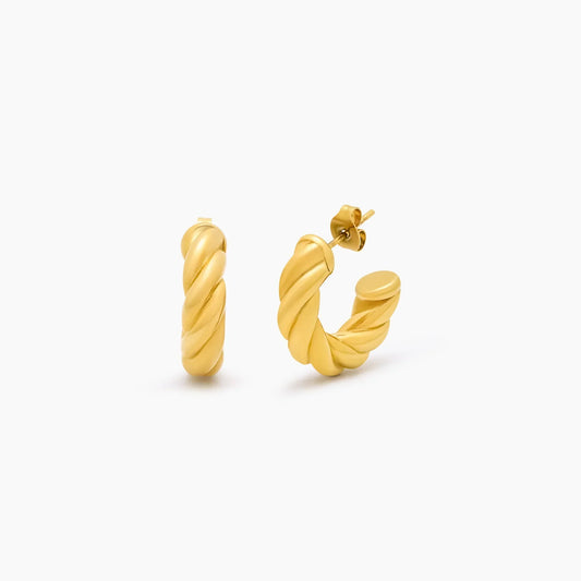 Demi twist gold earrings — Olivia Jewelry