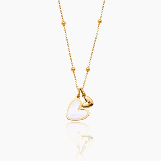 Initial Heart Duo Necklace