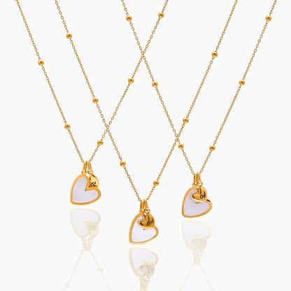 Initial Heart Duo Necklace