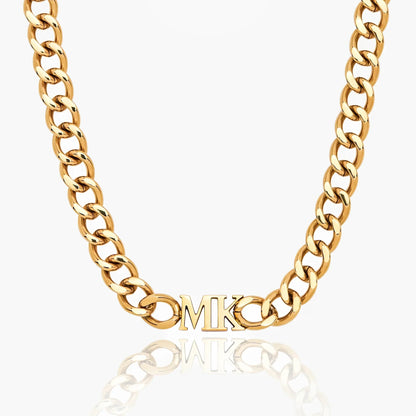 Personalised initial choker necklace gold — Olivia Jewelry