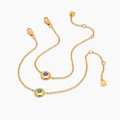 Mini Birthstone Charm Bracelet