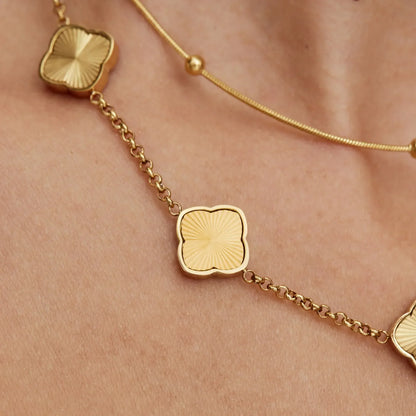 Sunburst Clover Necklace