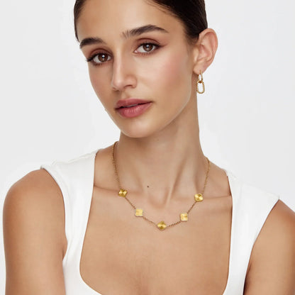 Sunburst Clover Necklace