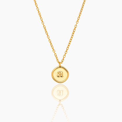 Initial Stamp Necklace
