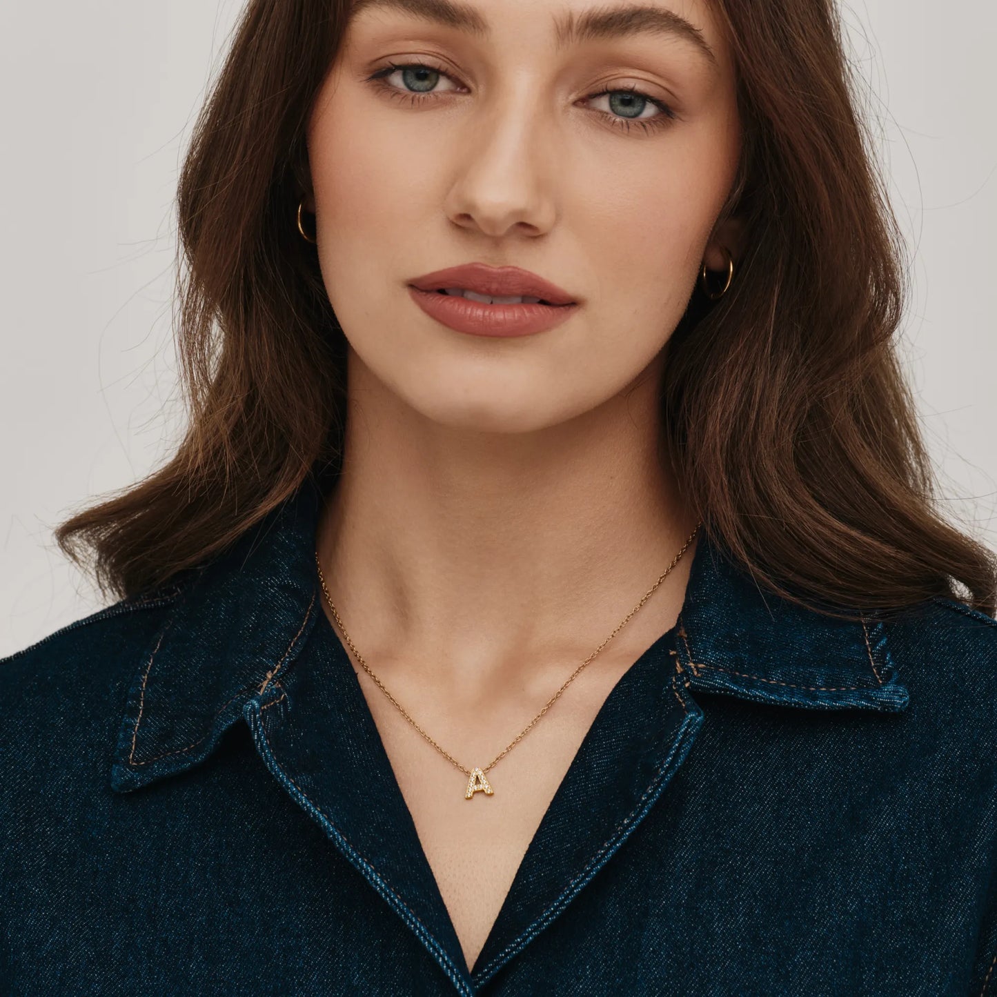 Pavé Initial Necklace