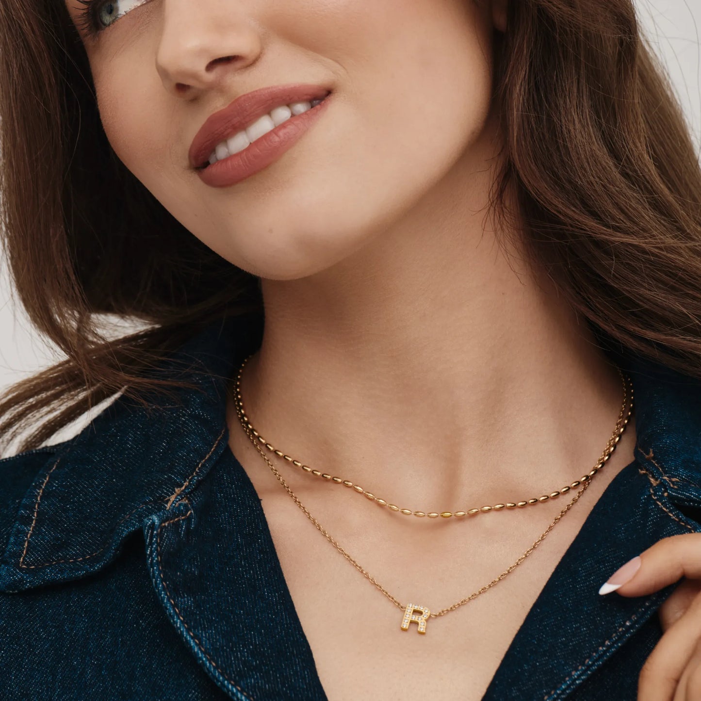Pavé Initial Necklace