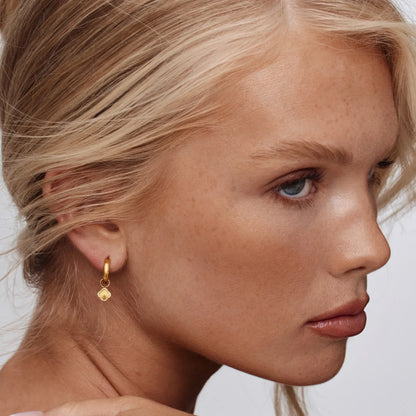 Mini Sunburst Clover Hoops