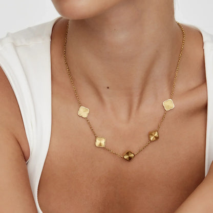 Sunburst Clover Necklace