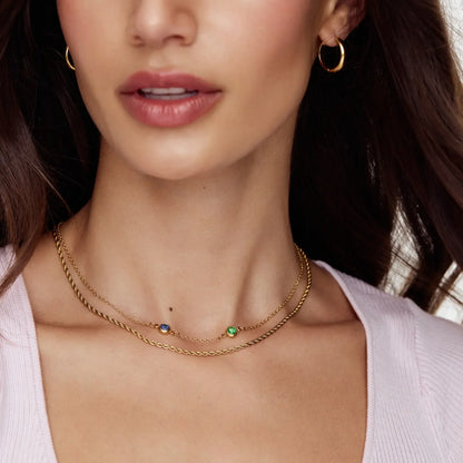 Personalized Multi-Birthstone Necklace