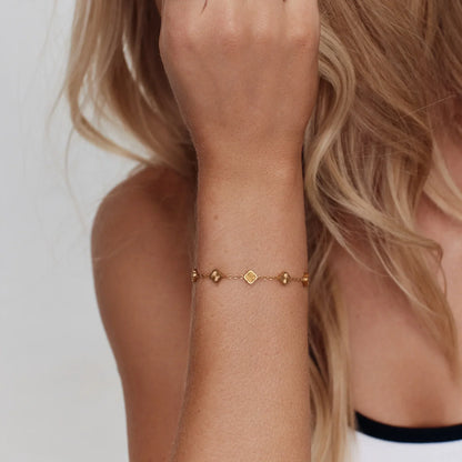 Mini Sunburst Clover Bracelet