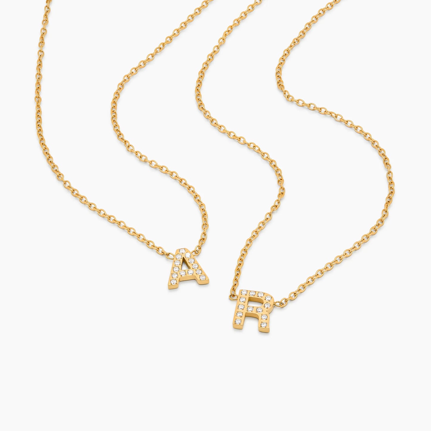 Pavé Initial Necklace