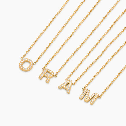 Pavé Initial Necklace