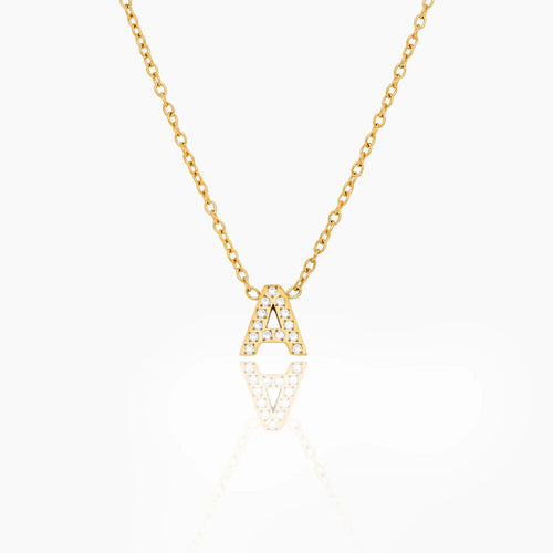 Pavé Initial Necklace
