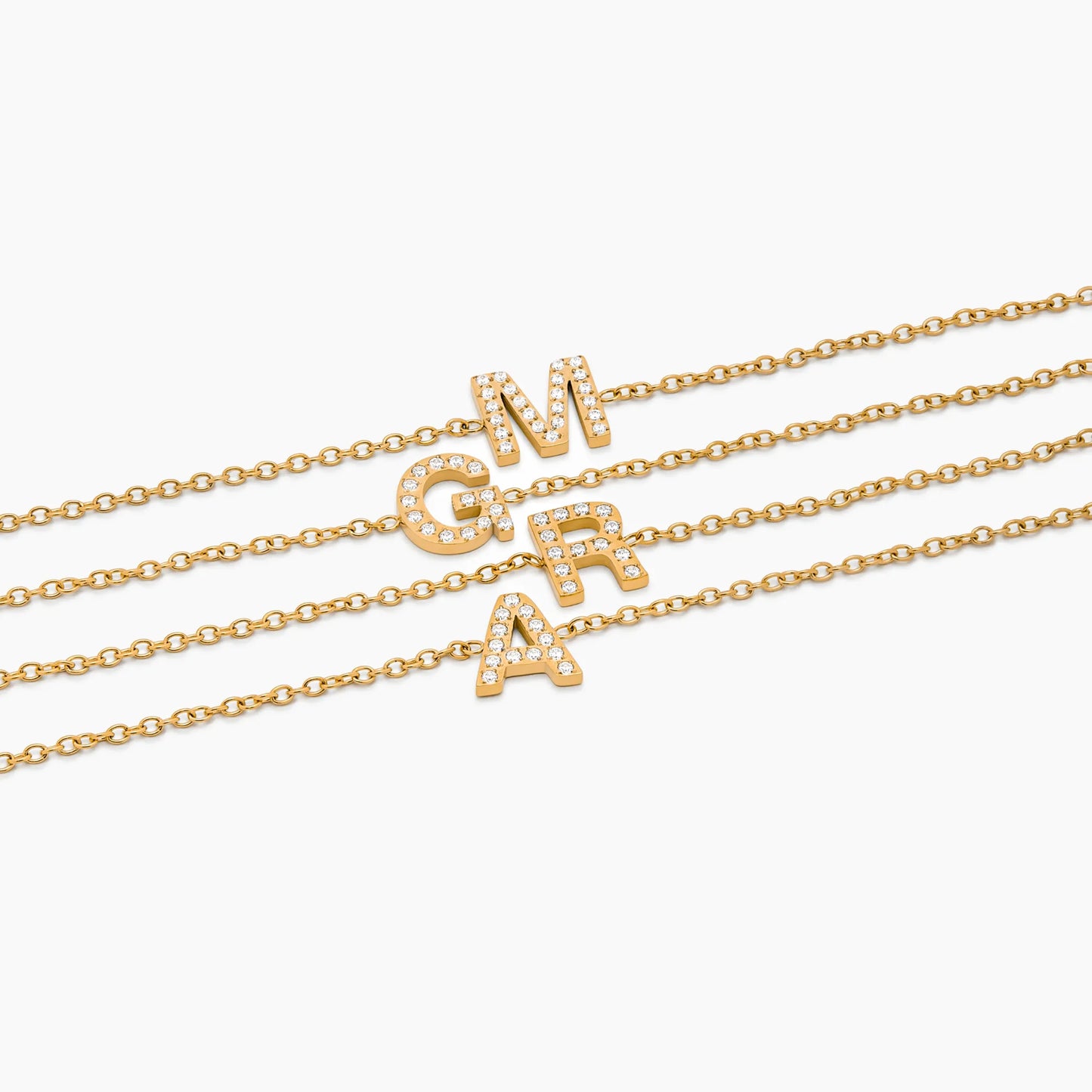 Pavé Initial Bracelet