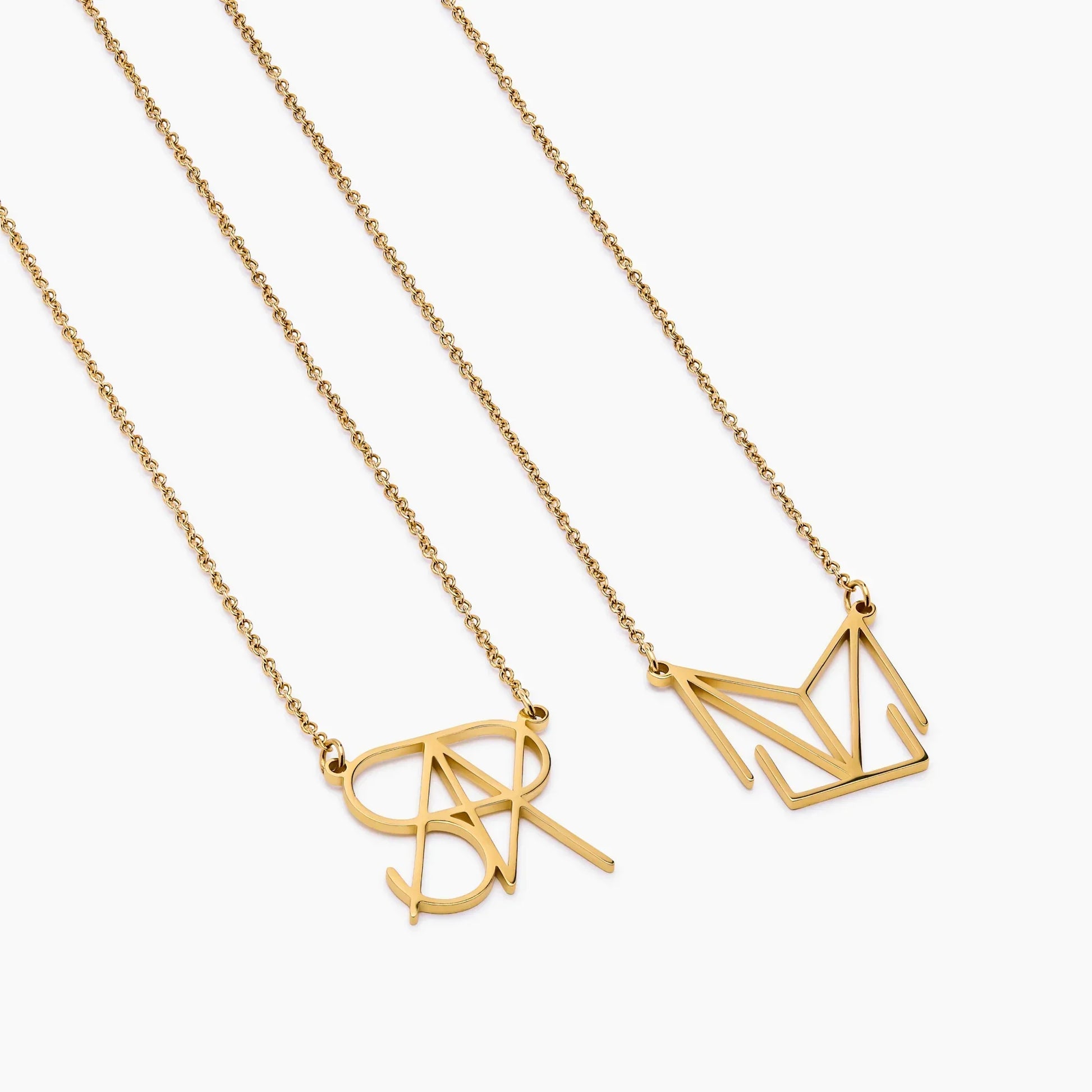 Minimalist Monogram Name Necklace