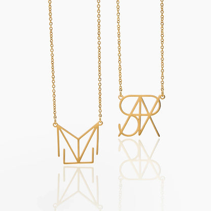 Minimalist Monogram Name Necklace