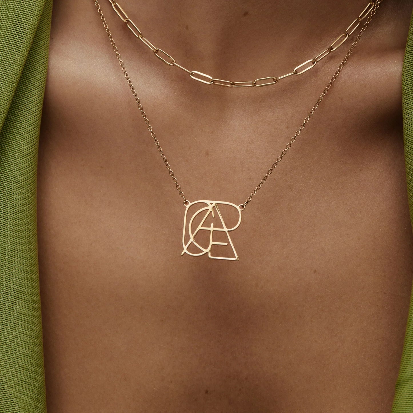 Minimalist Monogram Name Necklace