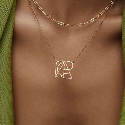 Minimalist Monogram Name Necklace