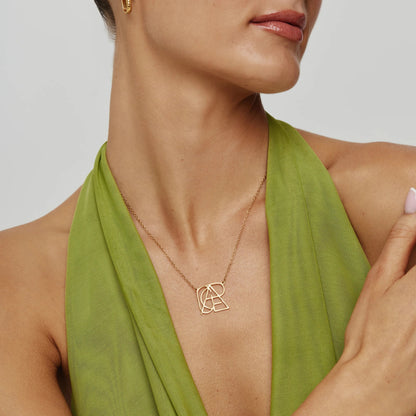 Minimalist Monogram Name Necklace