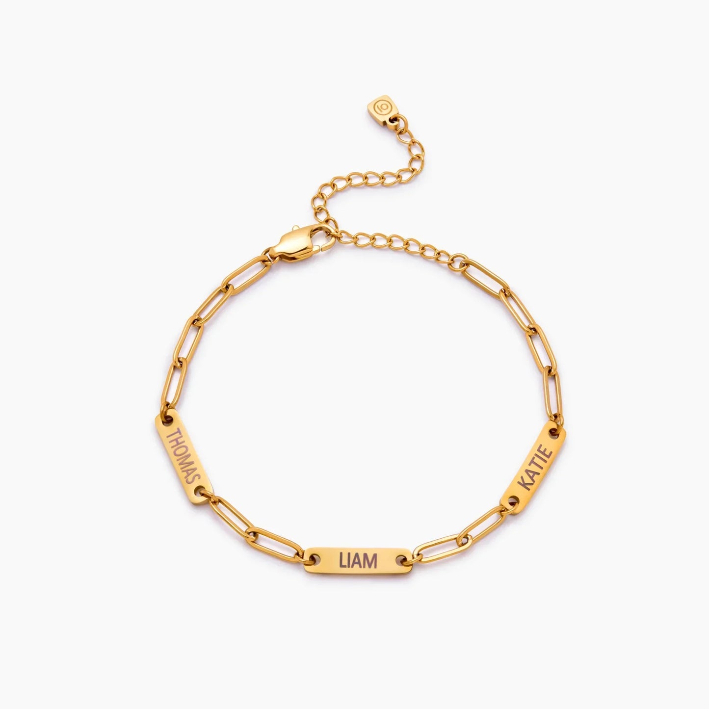 Paperclip Multi-Name Bracelet