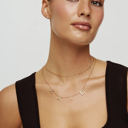 Pavé Multi Initial Necklace