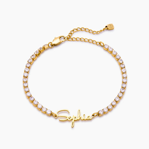 Signature Name Tennis Bracelet