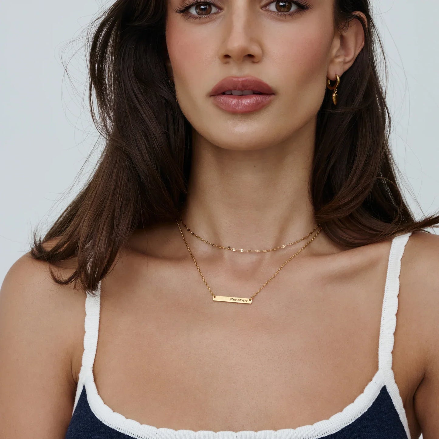 Engravable Bar Necklace