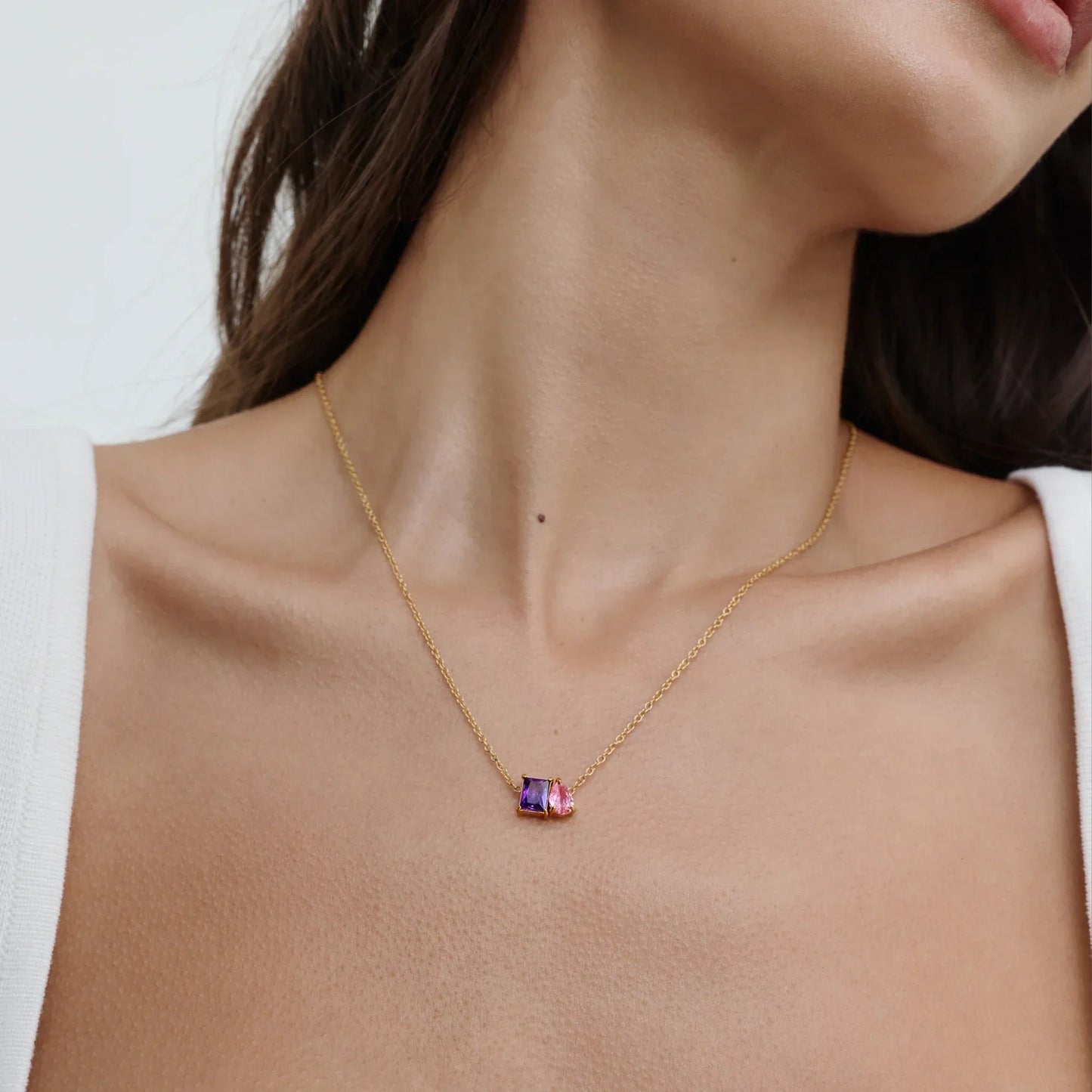 Forever Duo Birthstone Necklace