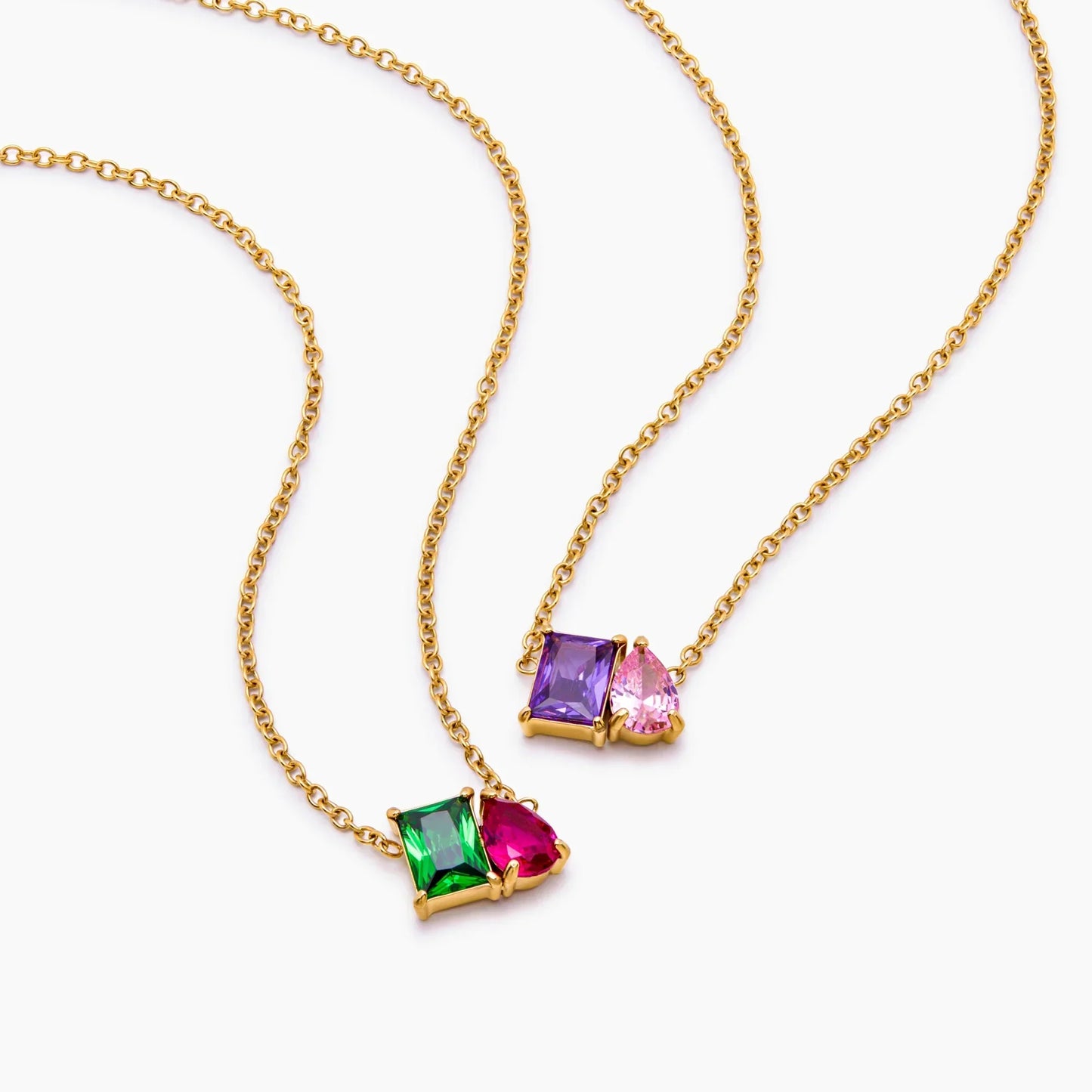 Forever Duo Birthstone Necklace