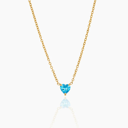 Heart Birthstone Necklace