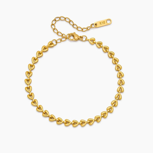 Chain Of Hearts Bracelet