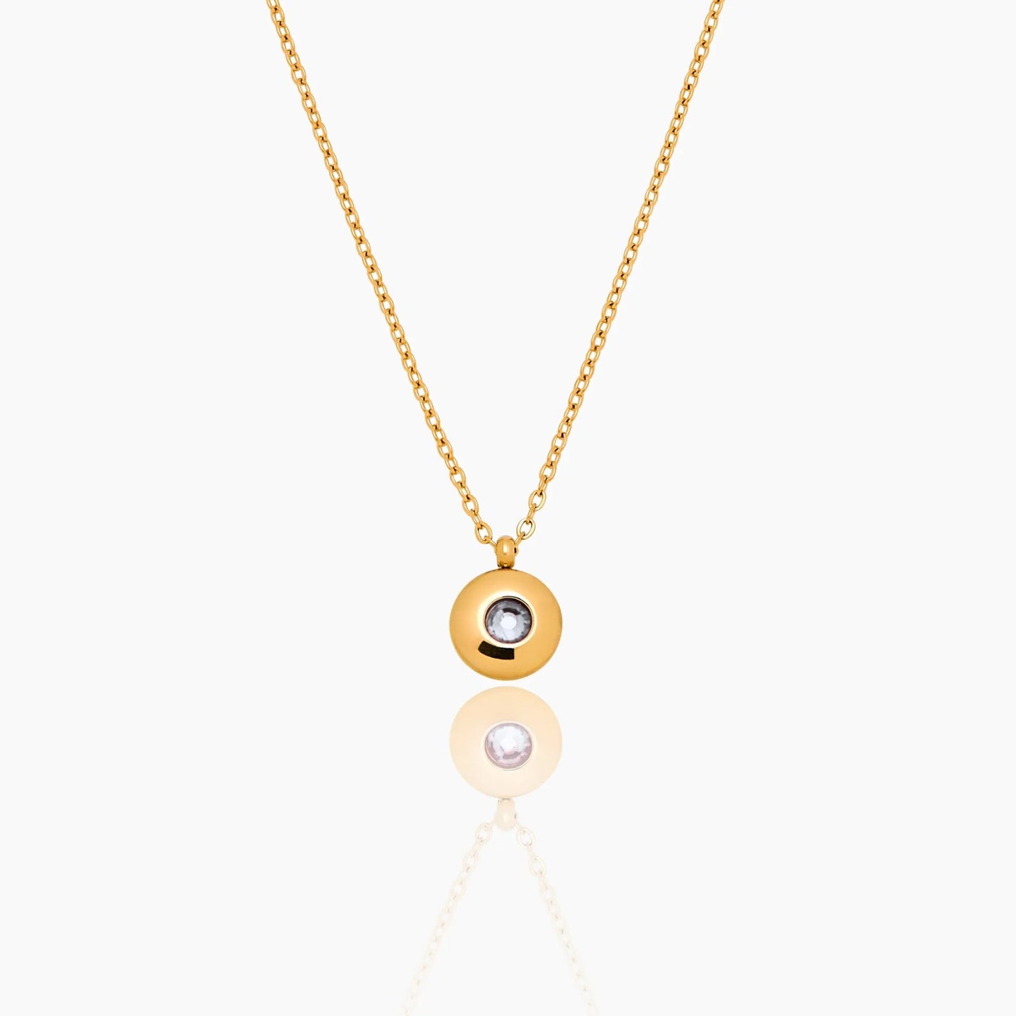 mini-birthstone-pendant-necklace — Gold / Apr-Diamond