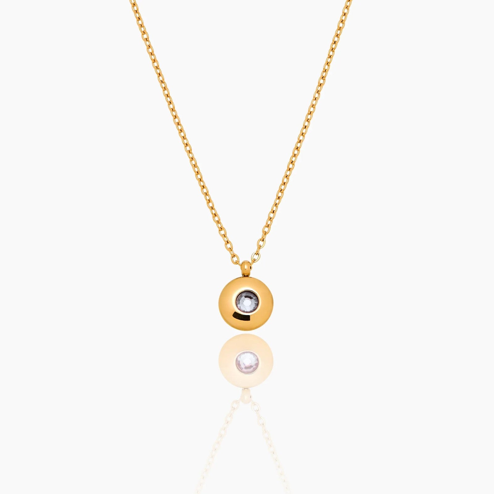 mini-birthstone-pendant-necklace — Gold / Apr-Diamond