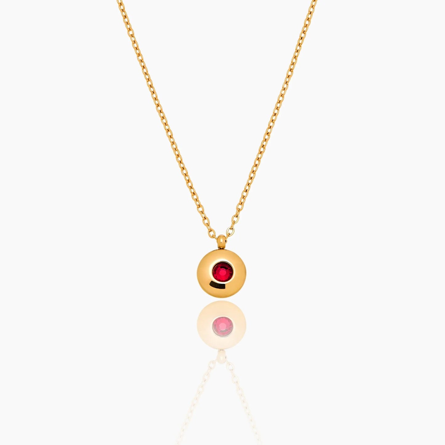 mini-birthstone-pendant-necklace — Gold / Jul-Ruby