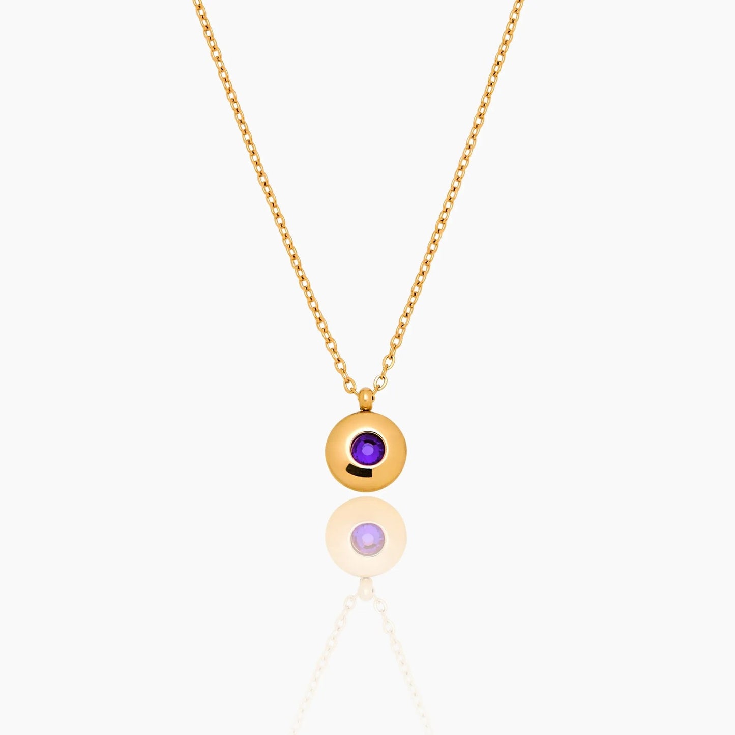 mini-birthstone-pendant-necklace — Gold / Jun-Alexandrite