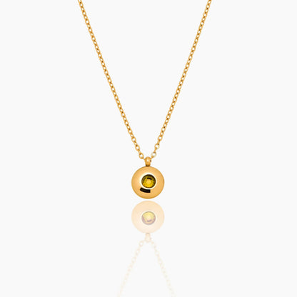 mini-birthstone-pendant-necklace — Gold / Nov-Citrine